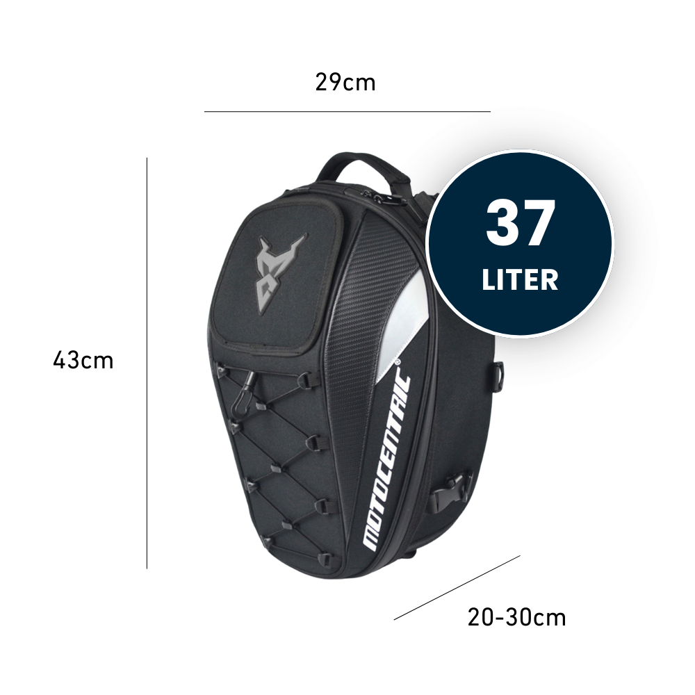 2-in-1 Motorrad-Hecktasche mit Rucksackfunktion – Mehr als nur Stauraum.