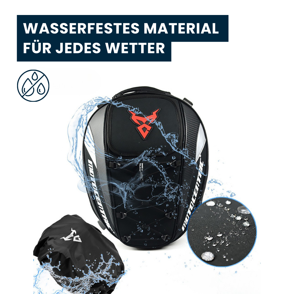 2-in-1 Motorrad-Hecktasche mit Rucksackfunktion – Mehr als nur Stauraum.