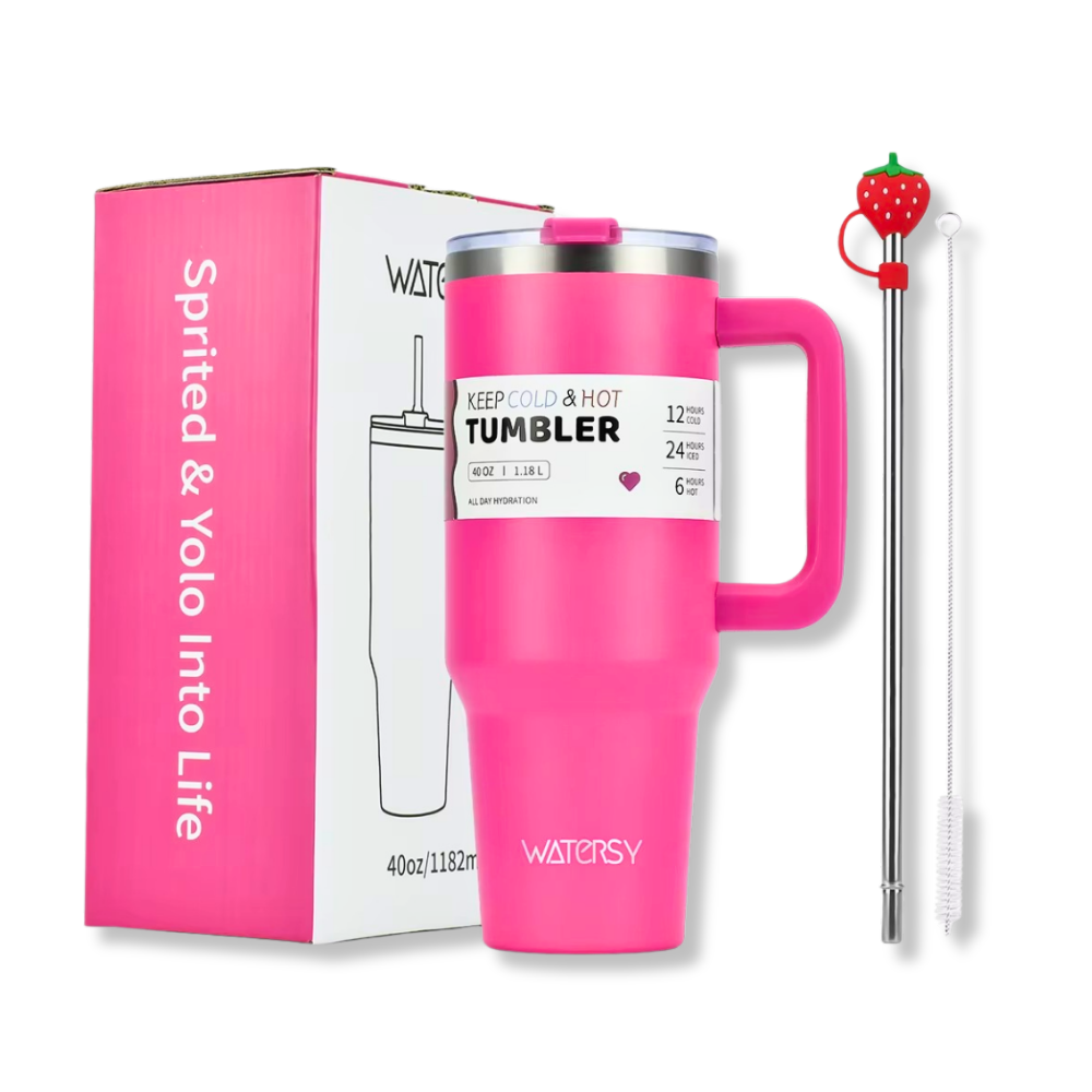 Isolierter Edelstahlbecher – 40 oz – Dein Drink, dein Moment.