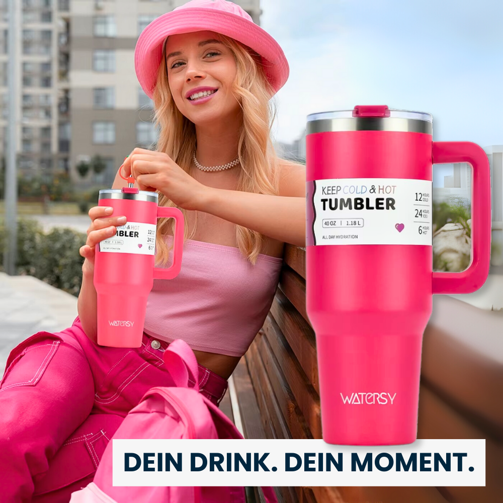 Isolierter Edelstahlbecher – 40 oz – Dein Drink, dein Moment.