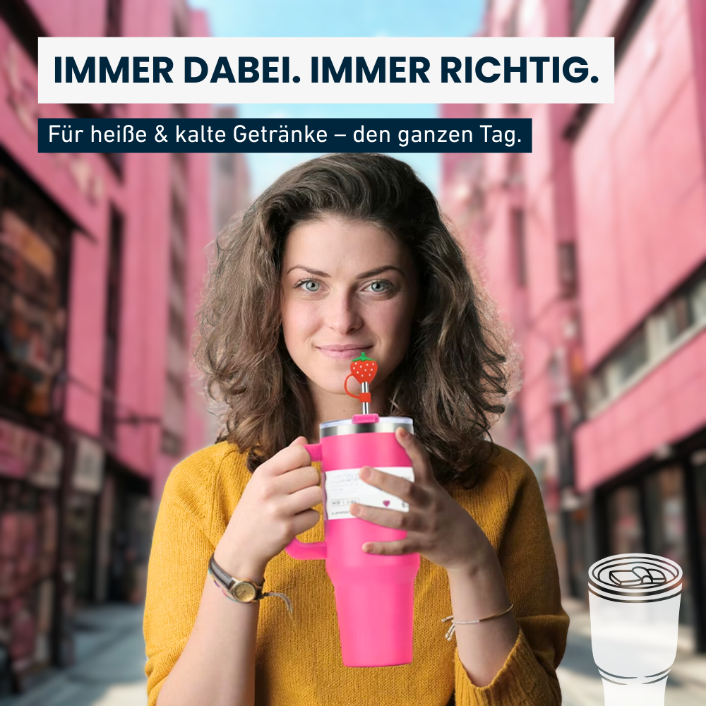 Isolierter Edelstahlbecher – 40 oz – Dein Drink, dein Moment.