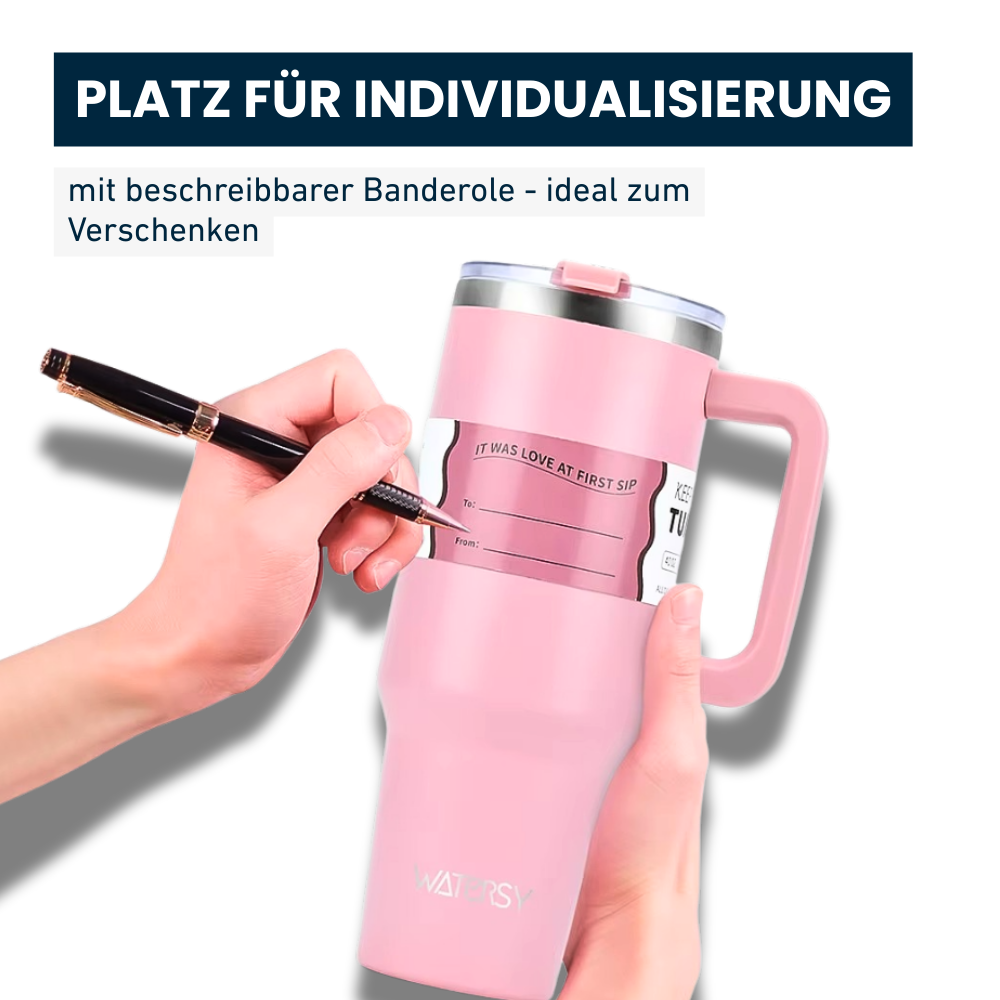 Isolierter Edelstahlbecher – 40 oz – Dein Drink, dein Moment.