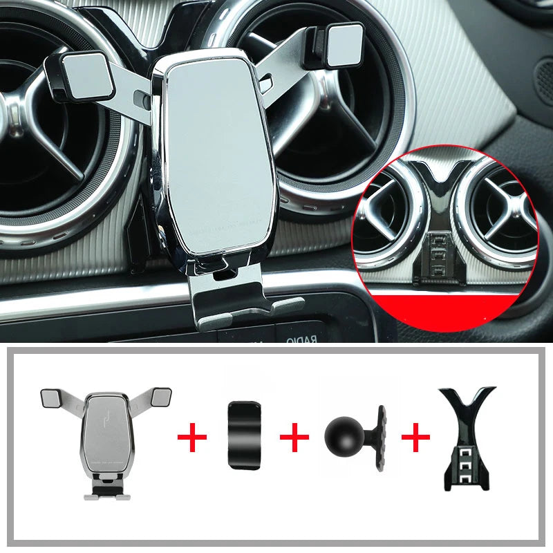Car phone holder for Mercedes-Benz GLA 45 amg X156 CLA W117 C117 GLA200 GLA250 COUPE interior modified mobile phone bracket