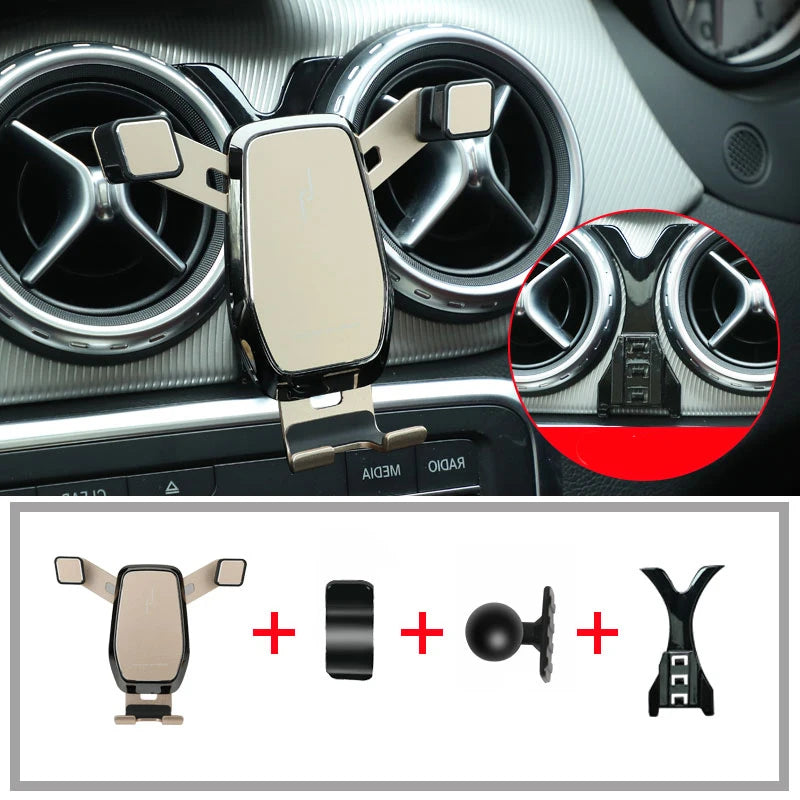 Car phone holder for Mercedes-Benz GLA 45 amg X156 CLA W117 C117 GLA200 GLA250 COUPE interior modified mobile phone bracket