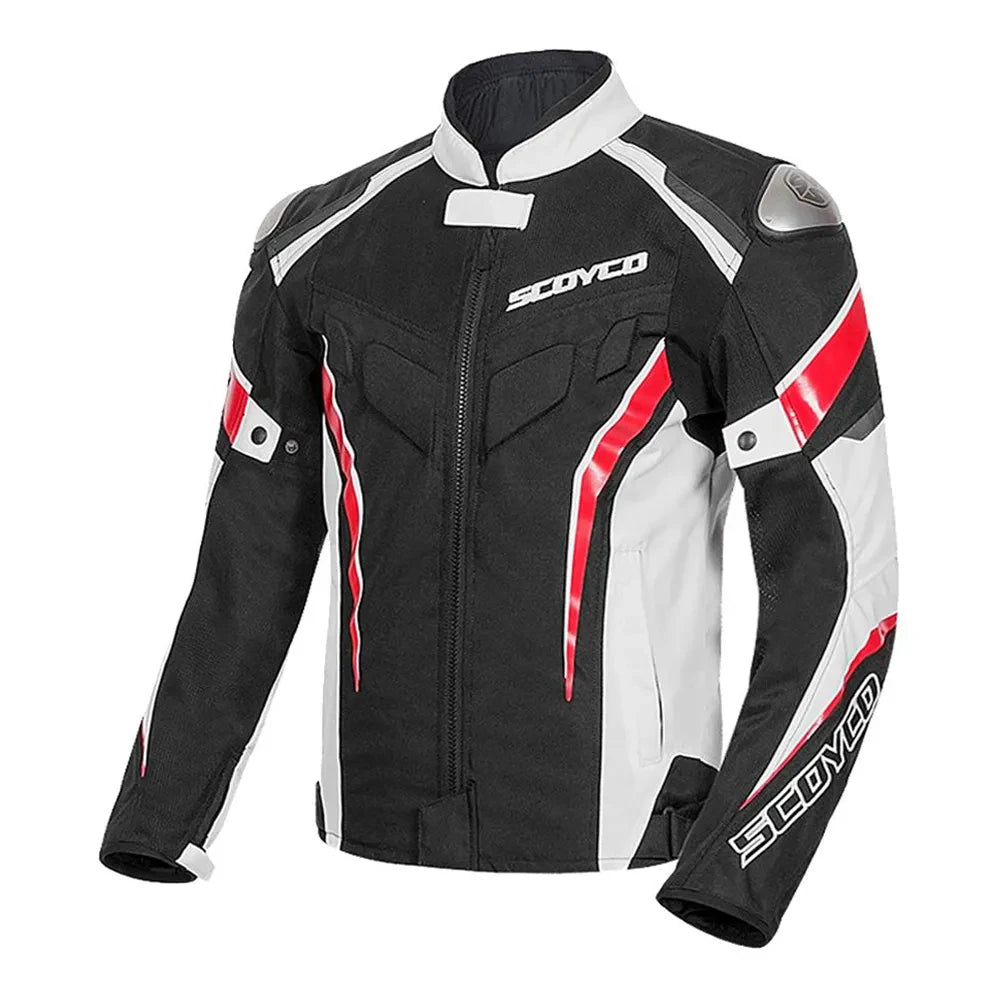 SCOYCO Motorbike Race Riding Jacket Breathable Road Commuter Race Motorcycle Top Off-Road Outdoor Riding Motorcycle Jacket
