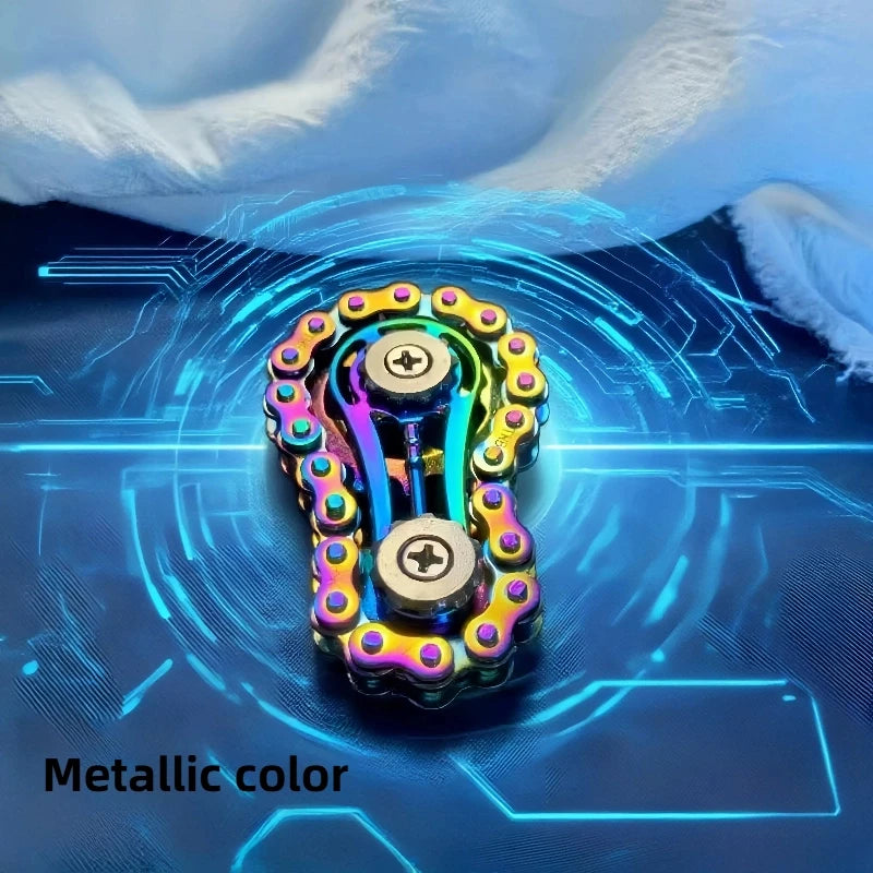 New Sprockets Flywheel Fingertip Gyro Fidget Spinner Antistress Anxiety Metal Bike Chains EDC Spinner Fidget Toys For Adult