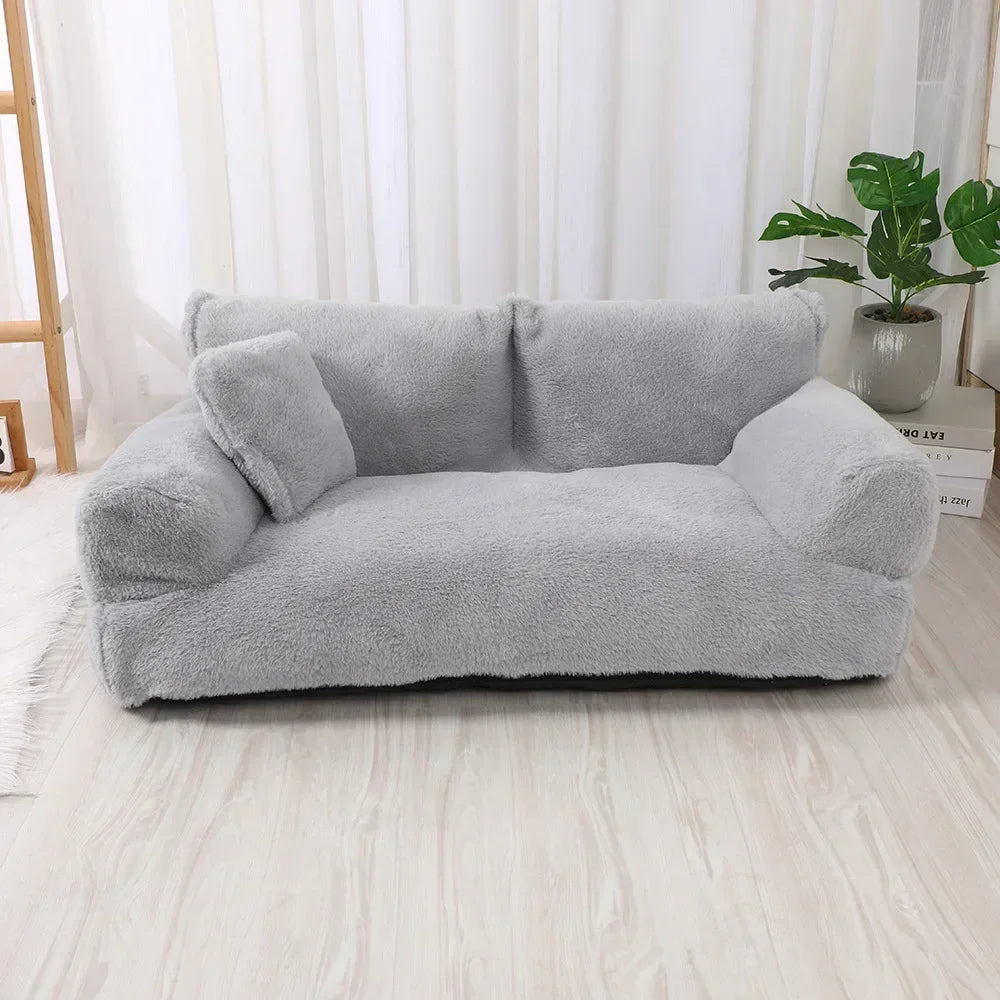 Cat bed House Plush Dog Sofa Beds Washable Warm Pet Dog Nest Cat Beds sofa Comfortable CatS Cushion Dog Sleep winter Furniture