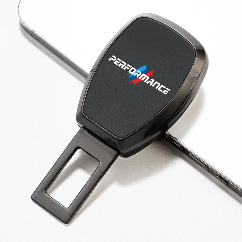 Car Interior Seat Belt Extender Leather Safety Strap Plug For BMW Performance X1 X2 X3 X5 X7 E70 E46 E90 E92 E60 E39 E36 E87 E53