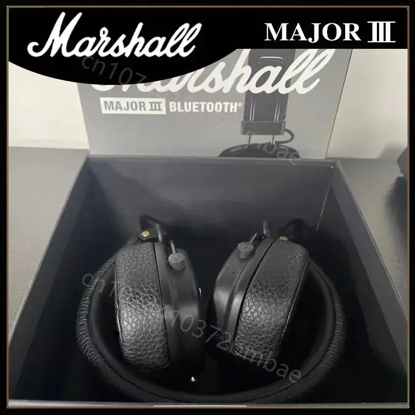 Marshall Major III Wireless Bluetooth Headphones Wireless Deep Bass Foldable Sport Gaming Music Headset with Microphone