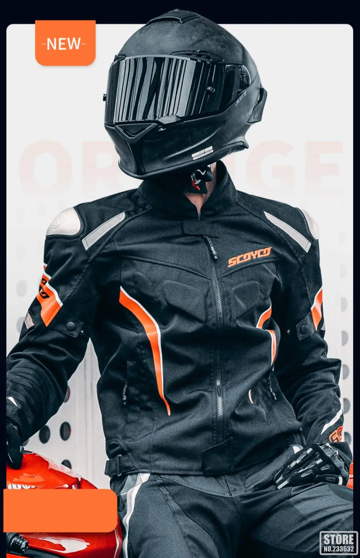SCOYCO Motorbike Race Riding Jacket Breathable Road Commuter Race Motorcycle Top Off-Road Outdoor Riding Motorcycle Jacket