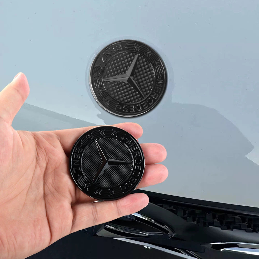 1pc 57mm 2Pin AFFALTERBACH Tree Hood Sticker For AMG Mercedes-benz GT50 W177 W246 GLB SLK GLA CLS CLA AMG Hood Sticker buckle