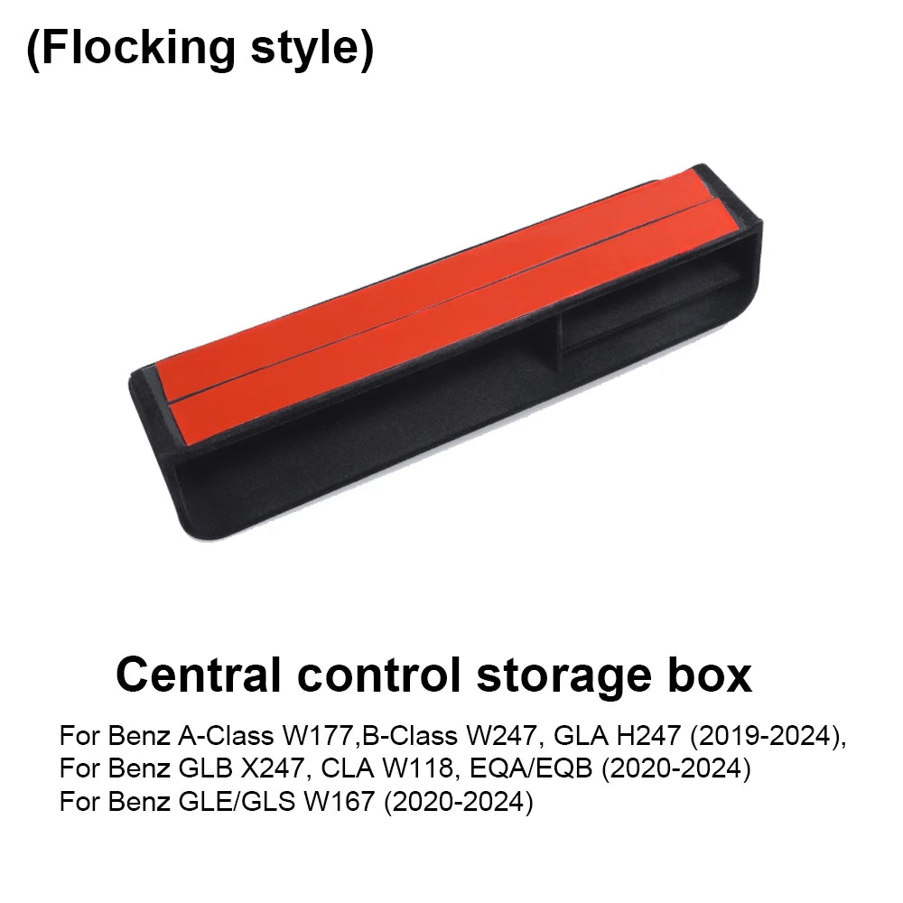 Car Central Control Storage Box For Mercedes Benz A B CLA GLB GLA GLE Class W177 W247 C118 W118 X247 H247 W167 EQA EQB 2020-2024