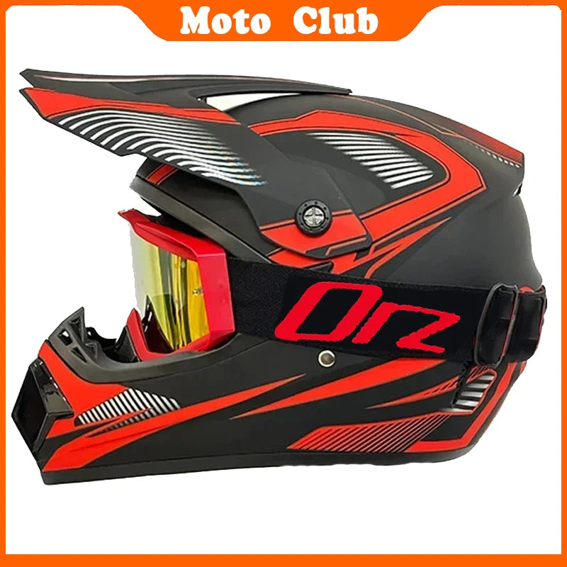 Motorcycle Helmet Professional Motocross Off Road protective Helm Children Off-road Casque Capacete De Motocicleta Gift Goggles