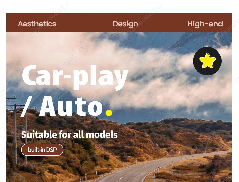 10.26/6.86inch Smart screen car intelligent systems Universal Car Raido Screen Multimedia Player Wireless Android Auto Carplay