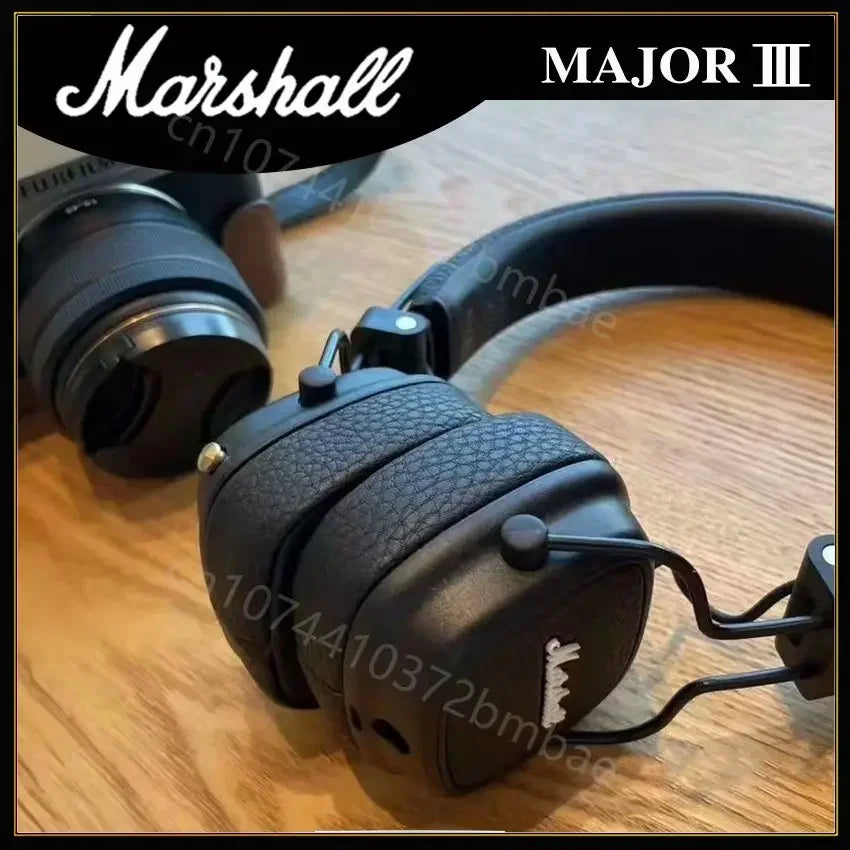 Marshall Major III Wireless Bluetooth Headphones Wireless Deep Bass Foldable Sport Gaming Music Headset with Microphone