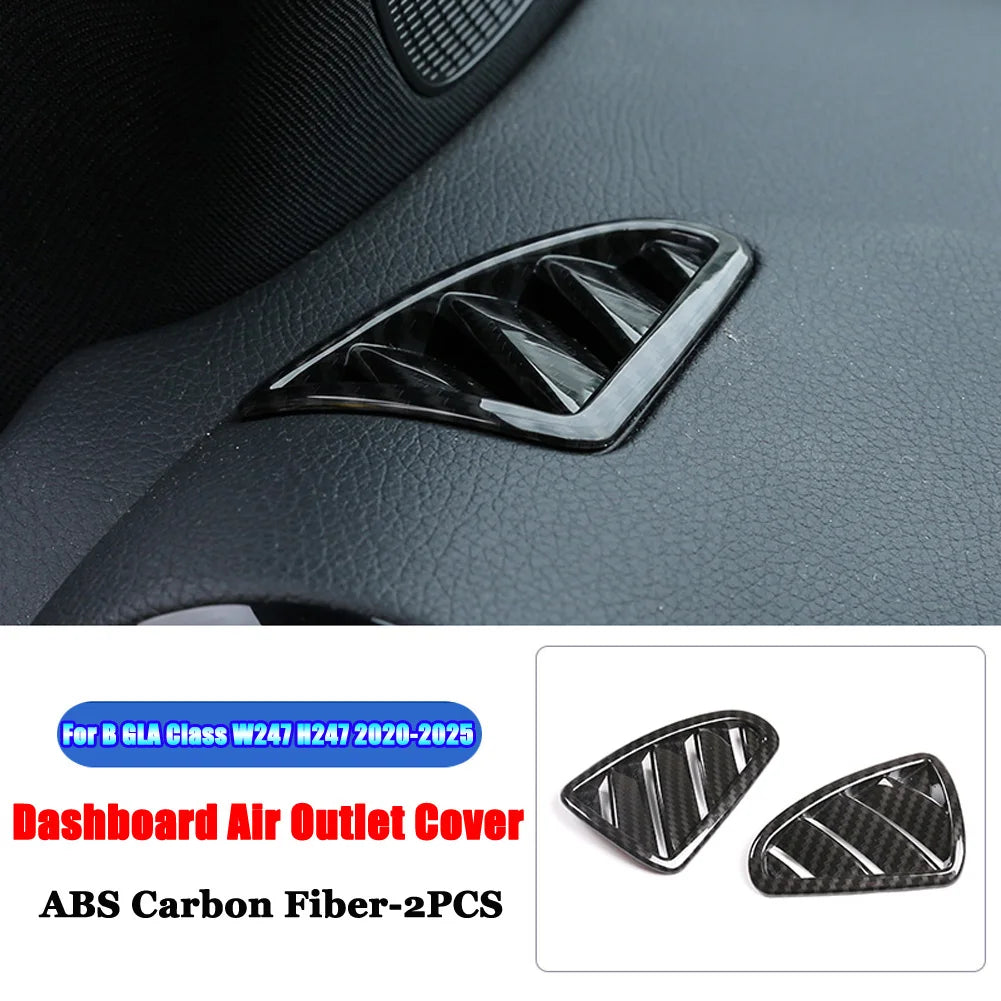 For Mercedes Benz B GLA Class W247 H247 AMG GLA35 GLA45 2020-2025 ABS Car Accessories Dashboard Air Outlet Vent Cover Trim Frame