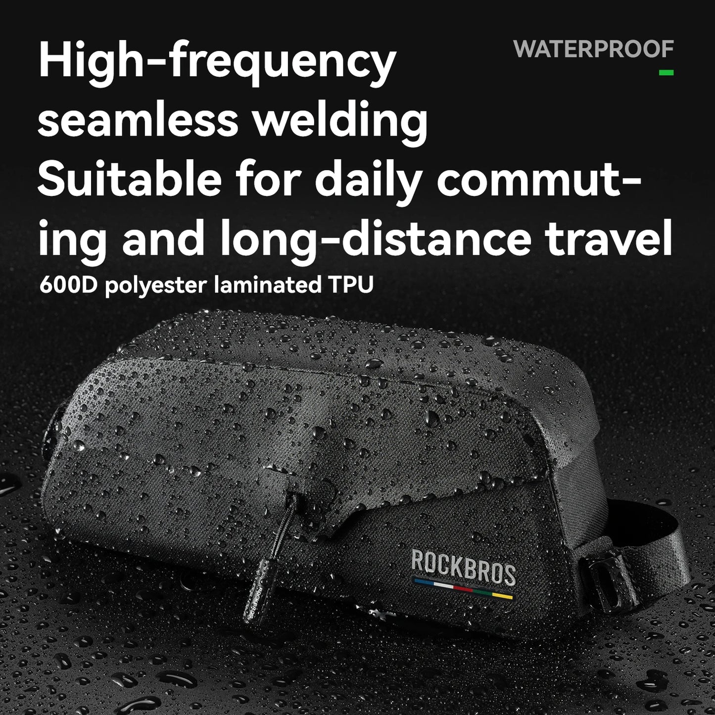 ROCKBROS ROAD TO SKY Bicycle Bags Magnetic Lid Top Tube Bag Waterproof Suction Front Bag Mobile Phone Bag