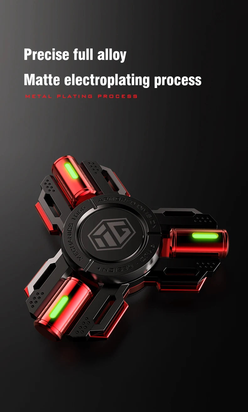 Permanent Glow Fidget Spinner Hand Spinner Alloy Material Long Rotation High Speed EDC Child Adult ADHD Stress Relief Toy Gifts