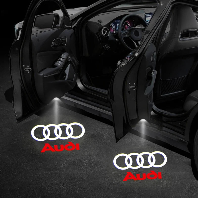 Led logo Car Door Welcome Light For Audi A4 B5 B6 B7 B8 B9 A1 A3 8V 8P 8L A6 C5 C6 C7 A5 A7 A8 Q3 Q5 Q7 TT S3 S6 Sline Quattro