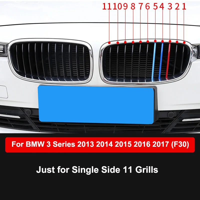 3pcs/lot Car Grille Network Decor Trims Grill Sticker for BMW E46 F30 E90 3 Series Car Style BMW Grille Sticker BMW Accessories