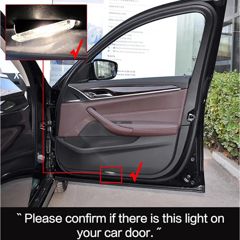 2X LED decoration lamp Accessories For Mercedes Benz E A B C Class car door light W176W177 W205 W246 W212 W213 W166 X167 GLA GLE
