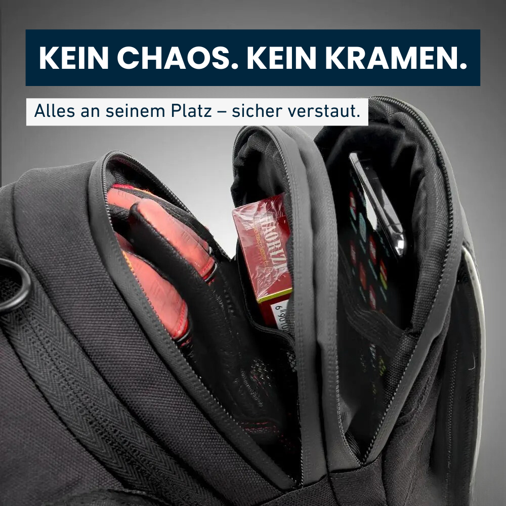 Motorrad-Beintasche – Für alles, was du wirklich brauchst.