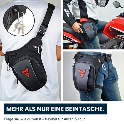 Motorrad-Beintasche – Für alles, was du wirklich brauchst.