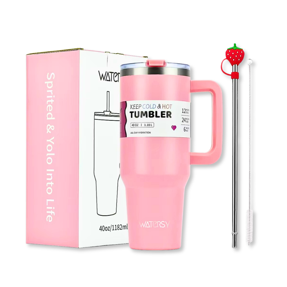 Isolierter Edelstahlbecher – 40 oz – Dein Drink, dein Moment.