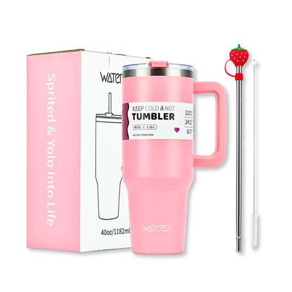 Isolierter Edelstahlbecher – 40 oz – Dein Drink, dein Moment.