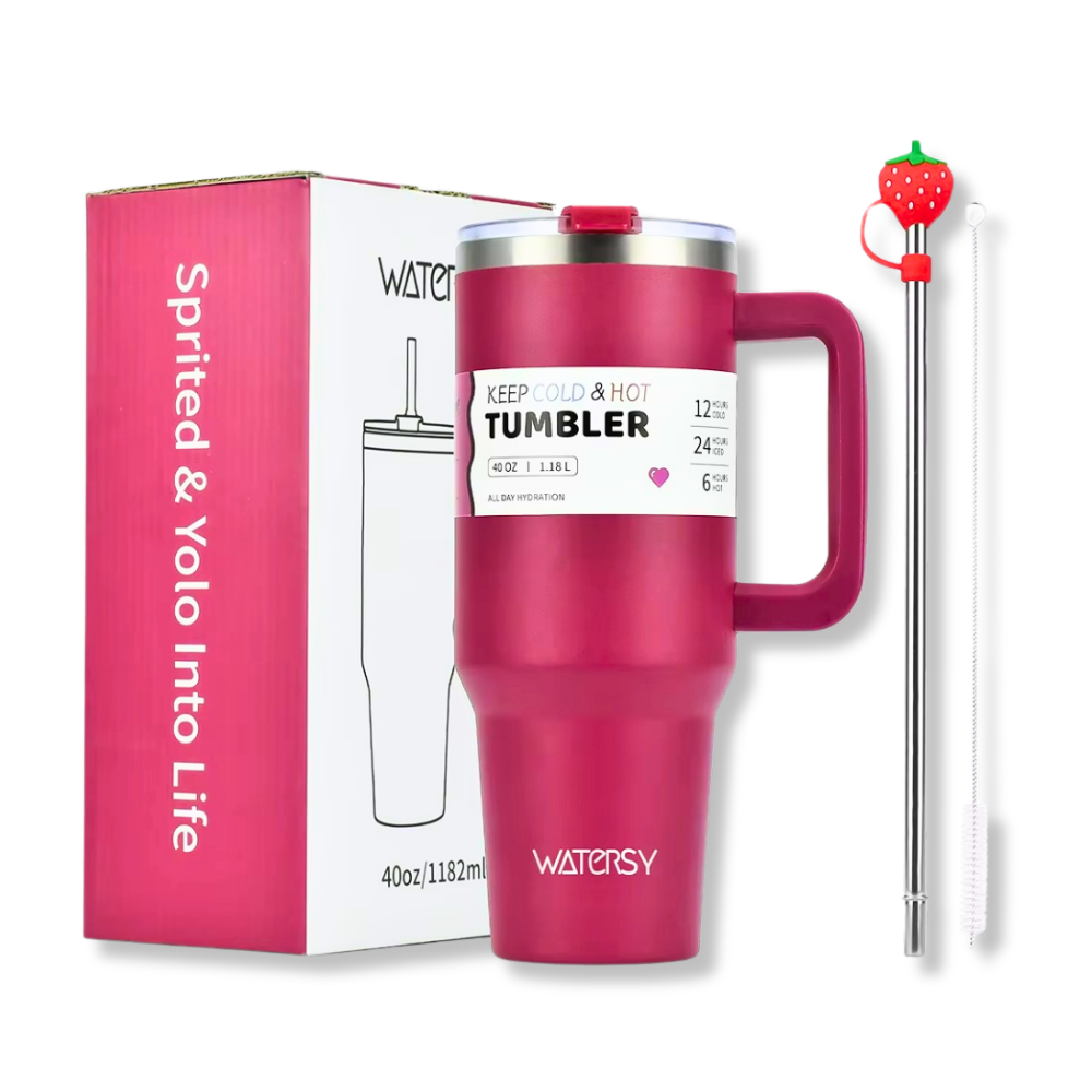 Isolierter Edelstahlbecher – 40 oz – Dein Drink, dein Moment.