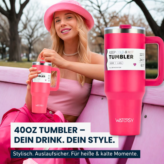 Isolierter Edelstahlbecher – 40 oz – Dein Drink, dein Moment.