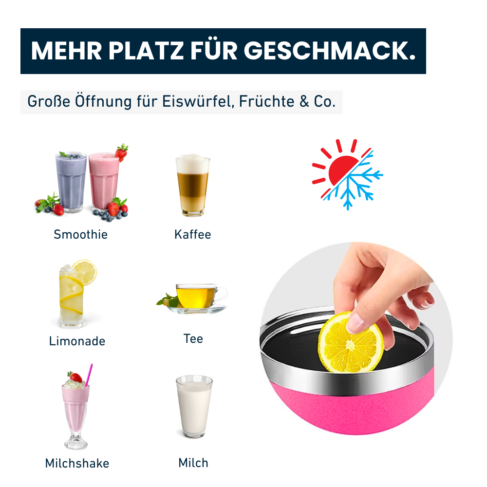 Isolierter Edelstahlbecher – 40 oz – Dein Drink, dein Moment.