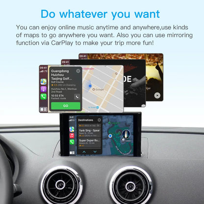 CarPlay Wireless Android Auto for 2013-2018 Audi A3 8v Q2 8P with Mirror Link AirPlay Bluetooth USB with Camera Support