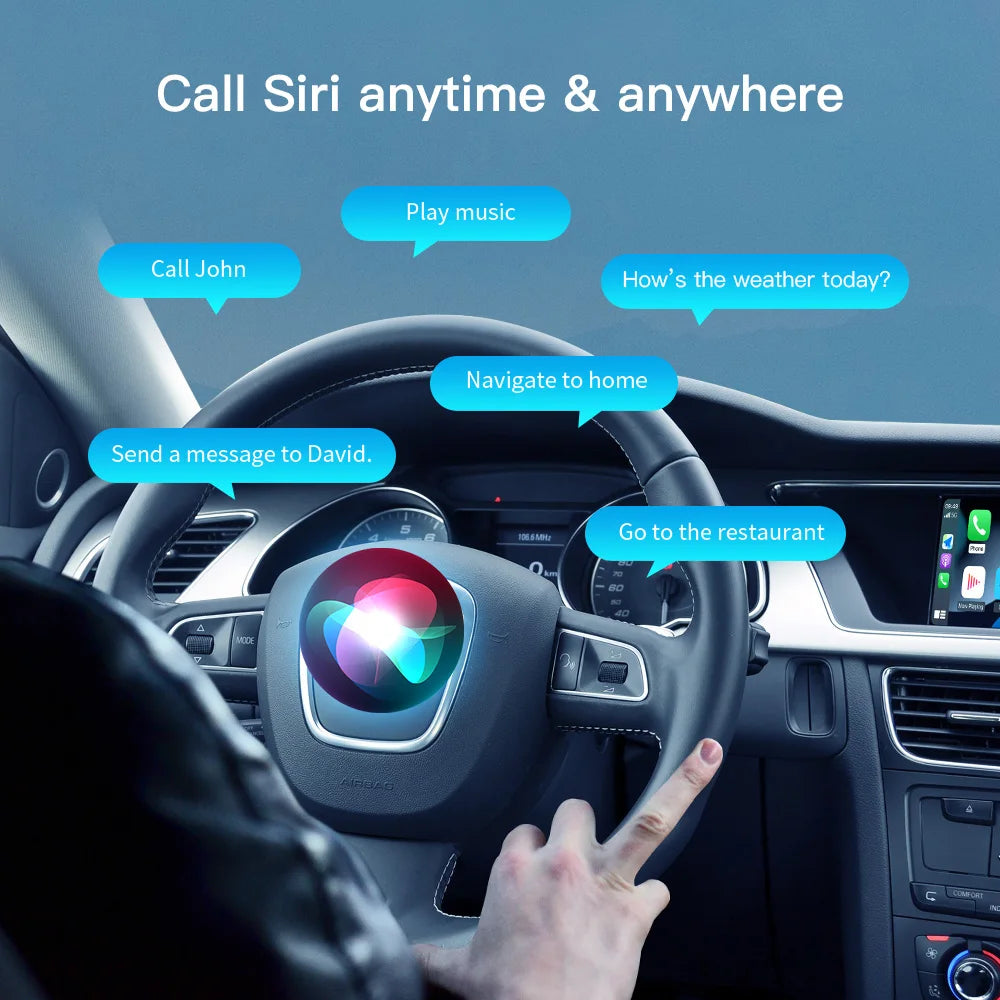 CarPlay Wireless Android Auto for 2013-2018 Audi A3 8v Q2 8P with Mirror Link AirPlay Bluetooth USB with Camera Support