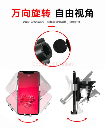 Car phone holder for Mercedes-Benz GLA 45 amg X156 CLA W117 C117 GLA200 GLA250 COUPE interior modified mobile phone bracket