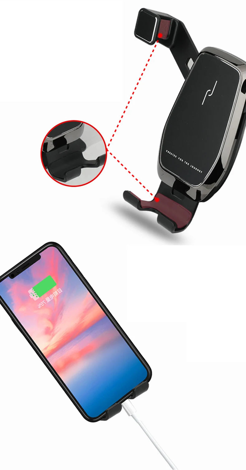 Car phone holder for Mercedes-Benz GLA 45 amg X156 CLA W117 C117 GLA200 GLA250 COUPE interior modified mobile phone bracket