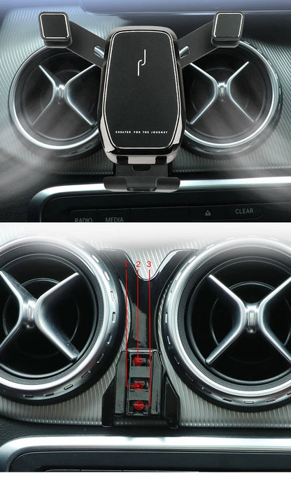 Car phone holder for Mercedes-Benz GLA 45 amg X156 CLA W117 C117 GLA200 GLA250 COUPE interior modified mobile phone bracket