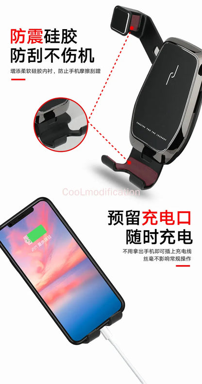 Car phone holder for Mercedes-Benz GLA 45 amg X156 CLA W117 C117 GLA200 GLA250 COUPE interior modified mobile phone bracket