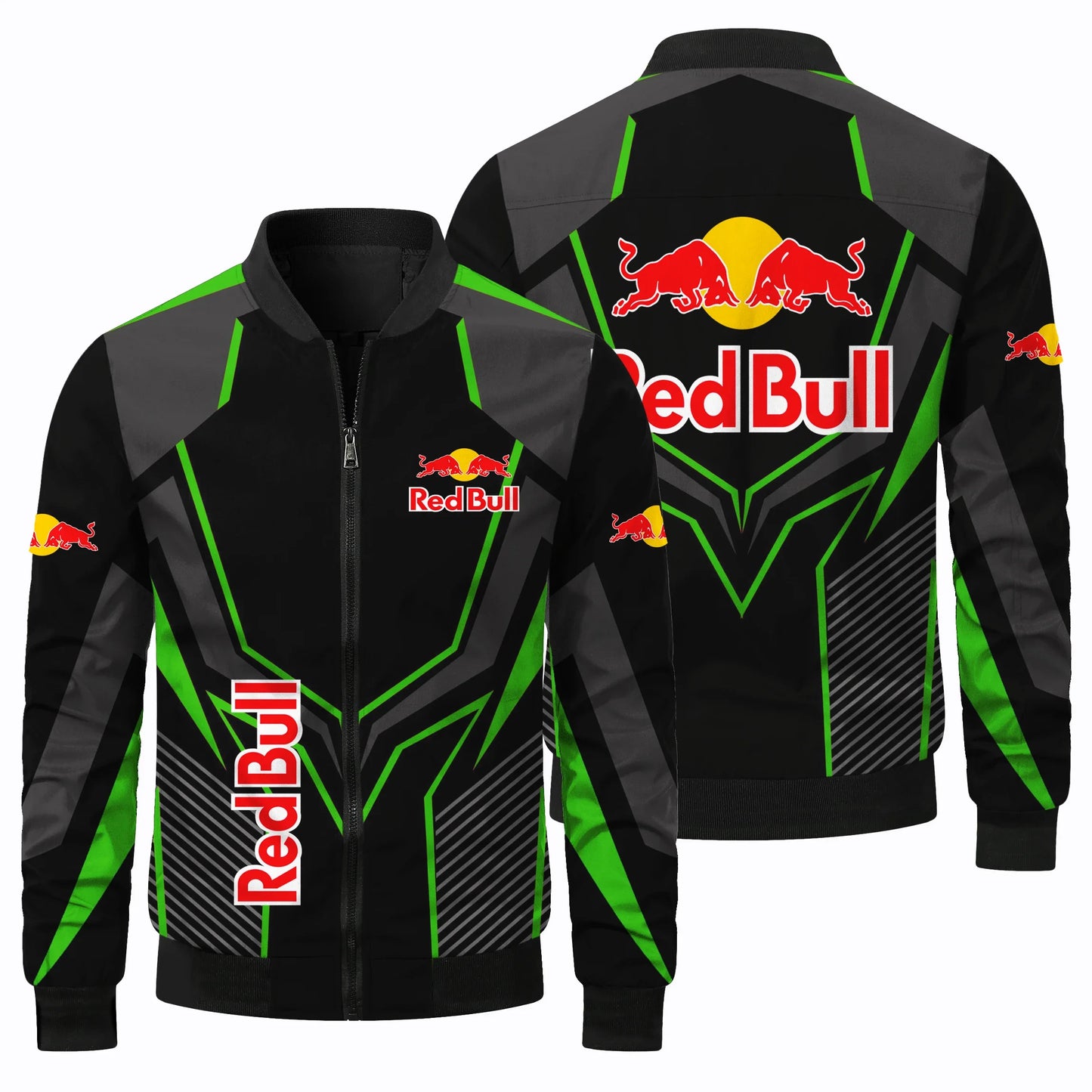 New Fashion Red Bull Jacket Red Bull 3D Printing Racing Jacket Outdoor Sports Motorcycle Jacket Red Bull Men's Clothing