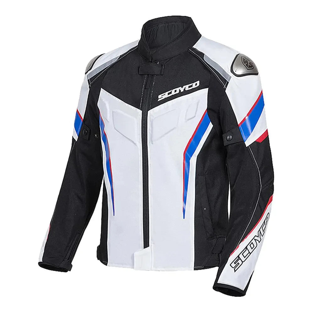 SCOYCO Motorbike Race Riding Jacket Breathable Road Commuter Race Motorcycle Top Off-Road Outdoor Riding Motorcycle Jacket