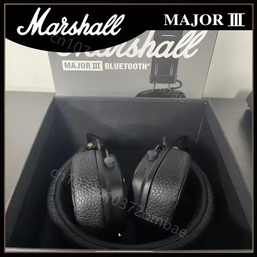 Marshall Major III Wireless Bluetooth Headphones Wireless Deep Bass Foldable Sport Gaming Music Headset with Microphone