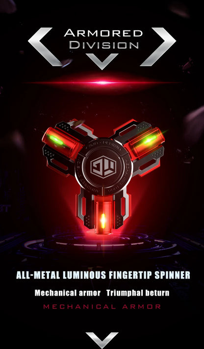 Permanent Glow Fidget Spinner Hand Spinner Alloy Material Long Rotation High Speed EDC Child Adult ADHD Stress Relief Toy Gifts