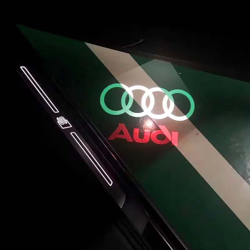 Led logo Car Door Welcome Light For Audi A4 B5 B6 B7 B8 B9 A1 A3 8V 8P 8L A6 C5 C6 C7 A5 A7 A8 Q3 Q5 Q7 TT S3 S6 Sline Quattro