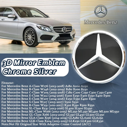 Glossy Black OE Style Car Front Grille Star Emblem Logo For Mercedes Benz W176 W246 W205 W212 W207 W217 W251 R231 W166 X166 X204
