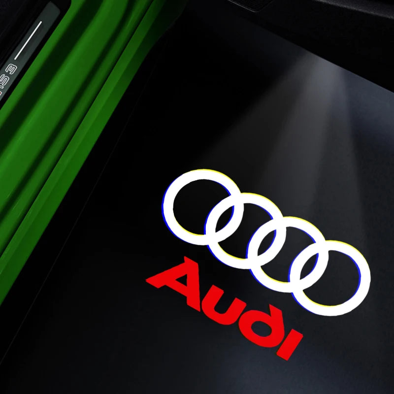 Led logo Car Door Welcome Light For Audi A4 B5 B6 B7 B8 B9 A1 A3 8V 8P 8L A6 C5 C6 C7 A5 A7 A8 Q3 Q5 Q7 TT S3 S6 Sline Quattro