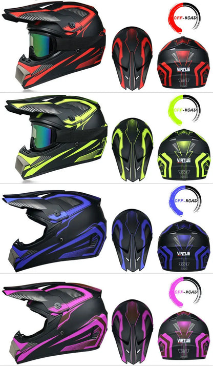 Motorcycle Helmet Professional Motocross Off Road protective Helm Children Off-road Casque Capacete De Motocicleta Gift Goggles