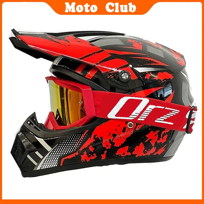 Motorcycle Helmet Professional Motocross Off Road protective Helm Children Off-road Casque Capacete De Motocicleta Gift Goggles