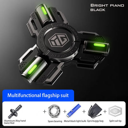 Permanent Glow Fidget Spinner Hand Spinner Alloy Material Long Rotation High Speed EDC Child Adult ADHD Stress Relief Toy Gifts