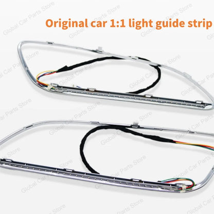 For Mercedes-Benz A CLA GLA W176 W117 W156 Led Car Air Vents Turbine Nozzle 12/64 Colors Ambient Light Kit Colors Vents Car Part