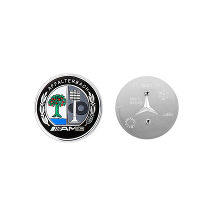1pc 57mm 2Pin AFFALTERBACH Tree Hood Sticker For AMG Mercedes-benz GT50 W177 W246 GLB SLK GLA CLS CLA AMG Hood Sticker buckle
